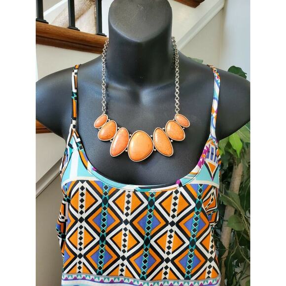 Indian Tropical Fashion Women Multicolor 100% Polyester 2 Piece Pantsuits Size M - Picture 5 of 12